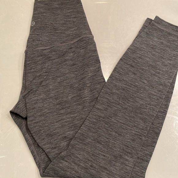 [ LIKE NEW ] size 4 lululemon align pant 25” heathered black gray - Picture 2 of 5